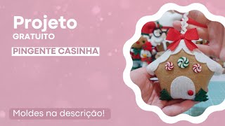 Pingente Casinha de Natal [upl. by Sirehc]