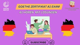 Goethe Zertifikat A1🎧 Hören Modelltest Paper mit Lösungen  best practice video for listening [upl. by Golter]