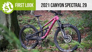 2021 Canyon Spectral 29 90 First Look and Ride Impressions [upl. by Kirt]