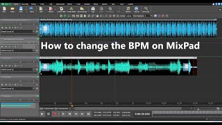 how to change the BPM on Mixpad music software [upl. by Ardine]