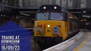 Trains at Birmingham New street 160923 4K [upl. by Boutis127]