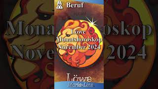 Löwe BERUF 👷‍♀️ Horoskop November 2024 [upl. by Ettennod]