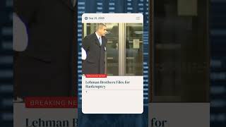 On This Day September 15 2008 Lehman Brothers Files for Bankruptcy [upl. by Eugnimod]