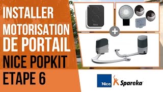 Comment installer sa motorisation de portail Nice Popkit  Etape 6  le raccordement des cellules [upl. by Adnalue]