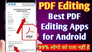 PDF file editing in mobile free app in android [upl. by Leverick]