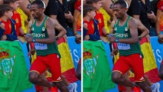 KenenisaBekele maratona Paris OlympicsParis2024 ቀነኒ ኬኛ athletics [upl. by Noivert]