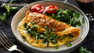 VEGAN OMELET🌮MET BOERENKOOL🥬EN HEEL VEEL VEGAN KAAS🧀 [upl. by Ahsemik]