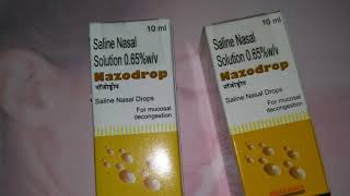 Nazodrops a saline nasal drops how and when to use Hindi [upl. by Convery]