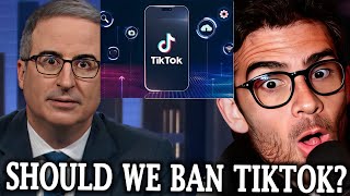 John Oliver On TikTok Ban  Hasanabi Reacts [upl. by Aynotal15]