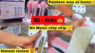 Roll on wax depilatory machine review  How to use roll on wax machine  Full body wax [upl. by Kirit]