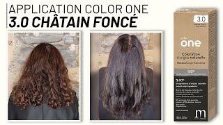 TUTO  Application dun COLOR ONE 30 Châtain Foncé [upl. by Luap]