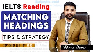 IELTS Reading Matching Headings  Best Tips by Raman [upl. by Ajram367]