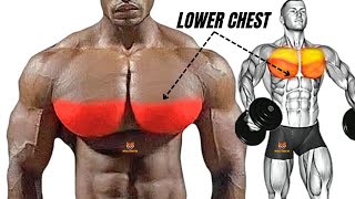 TOP 5 LOWER CHEST WORKOUT WITH BARBELL CABLE AND MACHINE AT HOME OR GYM [upl. by Merp]