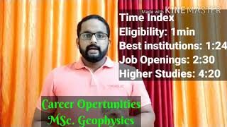 MSc Geophysics  Career Opportunities [upl. by Inhsor27]