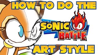 MVPando Art Tutorial Sonic Battle Art Style Tutorial [upl. by Aevin]