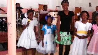 Haitian Girls singing in church [upl. by Cohette]