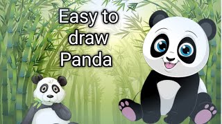 Learn how to draw panda step by step how to draw a panda easy step by step for beginners [upl. by Eceinart]