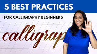 5 Things to Keep in Mind while Learning Calligraphy as a Beginner [upl. by Ewall]