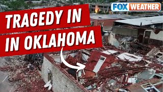 Tornado Damage In Sulphur Oklahoma Seen In Devastating Drone Video [upl. by Imiaj]