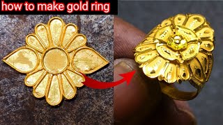 22K Gold Ring Making For Women How Gold Ring Is Made Gold Jewellery Making  Nadia Jewellery [upl. by Alben519]