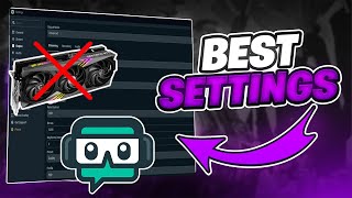 BEST STREAMLABS RECORDING SETTINGS FOR LOW END PC 🔥 NO GPU NEEDED ✔️ [upl. by Ernst]