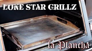 Grilled Hamburger Steak On A Plancha For The Lone Star Grillz Pellet Smoker [upl. by Worden]