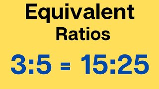 Equivalent Ratios [upl. by Hanima331]