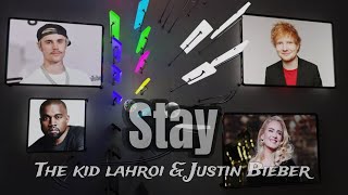 The Kid LAROI Justin Bieber  Stay LyricsBeat Bounce Music Ball Relaxing Music [upl. by Kreg]