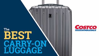 Best CarryOn Luggage for International Travel  Costco Delsey 20quot Carbonite CarryOn Spinner Review [upl. by Alysa]