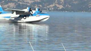 grumman albatross landing on clear lake [upl. by Asyral484]