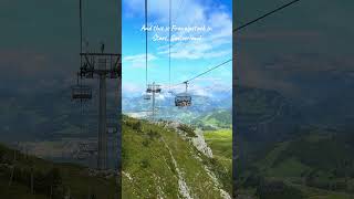 Fronalpstock Chairlift in Stoos Switzerland A Scenic Ride with Stunning Views swizerland switz [upl. by Lucrece]