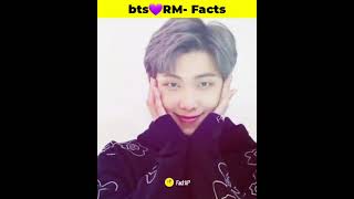 Amazing Facts About BTS RM💜💜💜 bts in hindi Facts shorts viral shortsvideo [upl. by Ahcmis743]