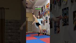 ‼️Uchi mawashi geri tutorial ‼️karate tutorial fighting girlpower [upl. by Slack]