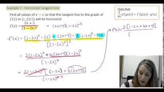 6 Finding where the Tangent Line is Horizontal [upl. by Naman]