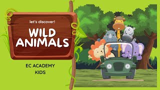 Wild Animals  EC ACADEMY KIDS [upl. by Llehcram744]