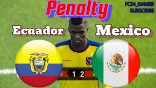 Penalty  Ecuador VS Mexico  COPA AMERICA 2024 Efootball  FIFA  FC24  PES  of Gameplay [upl. by Annayoj]