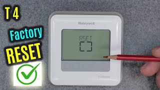 HONEYWELL Home T4  HOW to Factory RESET  Restore DEFAULT Settings [upl. by Edan]