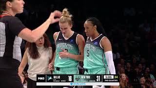 🤕 Fiebich INJURES RIBS after hard screen did not return  New York Liberty vs Dallas Wings WNBA [upl. by Bettencourt128]