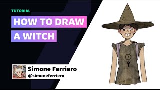 How to draw a Witch w SimoneFerriero  DeviantArt Tutorials [upl. by Stefan]