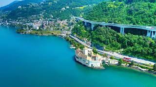 Scenic Drive From Chamonix France to Lausanne Switzerland [upl. by Adamsun722]