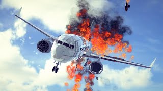 Besiege  Realistic Plane Crashes 13 [upl. by Yelir]