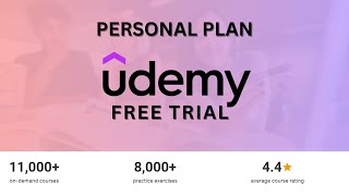 Udemy Personal Plan Subscription 7 Day Free Trial and Review [upl. by Jewelle]