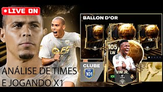 CONFERINDO AS NOVAS CARTAS BALLON DOR ANALISE DE TIMES E JOGANDO FC MOBILE 🔥 [upl. by Hamrnand303]