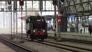 Steam Locomotive 213 902 at Praha hlavní nádraží Parní lokomotiva 213 902 na Praha hlavní nádraží [upl. by Lenwood]