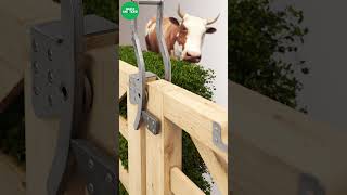 Sliding gate field latch latch gate cattle farm [upl. by Niro]