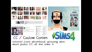 CARA DOWNLOAD DAN PASANG CC  CUSTOM CONTEN THE SIMS 4 INDONESIA [upl. by Radu111]