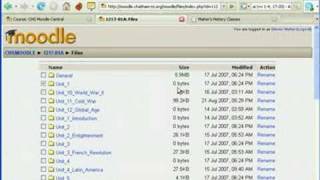 Deleting files in Moodle [upl. by Llerol]