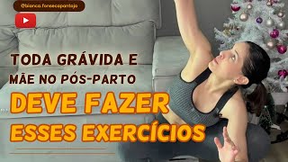 3 EXERCÍCIOS PARA FAZER NO INÍCIO DOS TREINOS  Mobilidade para gestantes e pósparto [upl. by Anotyad131]