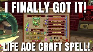 I FINALLY GOT IT CRAFTING THE RATATOSKRS SPIN 4 PIP LIFE AOE Wizard101 Spell Craft [upl. by Trotta306]