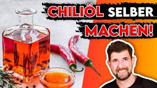 Chiliöl selber machen  einfach Chili Öl herstellen Chiliöl Rezept [upl. by Nlocnil737]